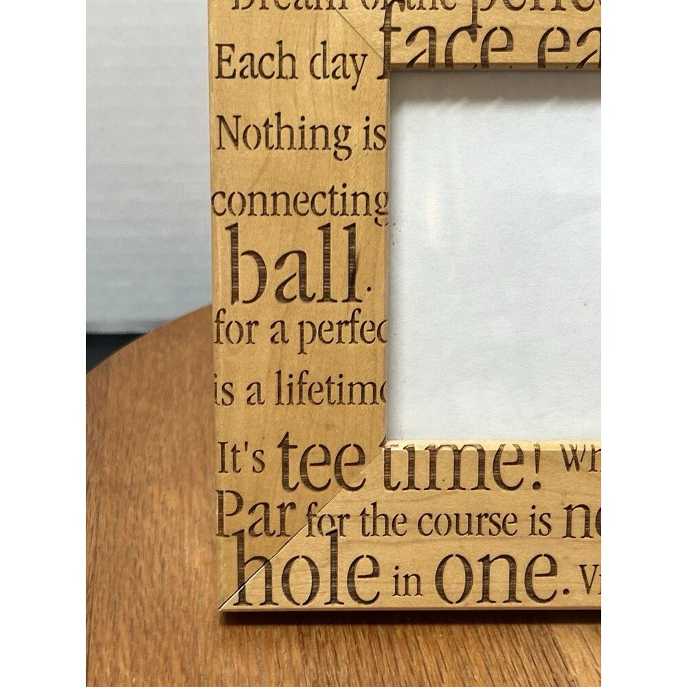 Vintage Lasercraft Golf Picture Frame 4 x 6